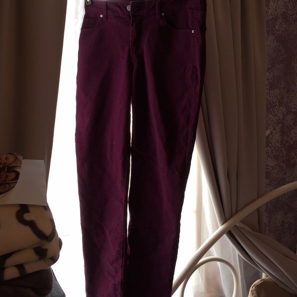 Burgundy Jeans